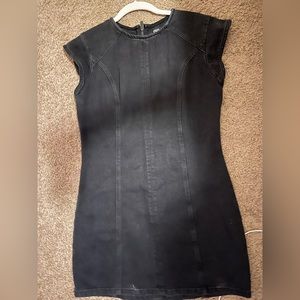 ZARA black denim dress